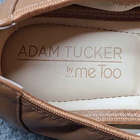 Adam Tucker by me Too Nellie Brown Leather Buckle Ballet Flats Women's Size 7M - Picture 6 of 7
